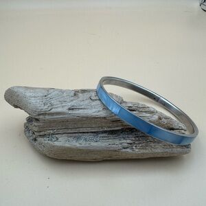 Artisan Blue Women’s Enamel Bangle Bracelet. 69